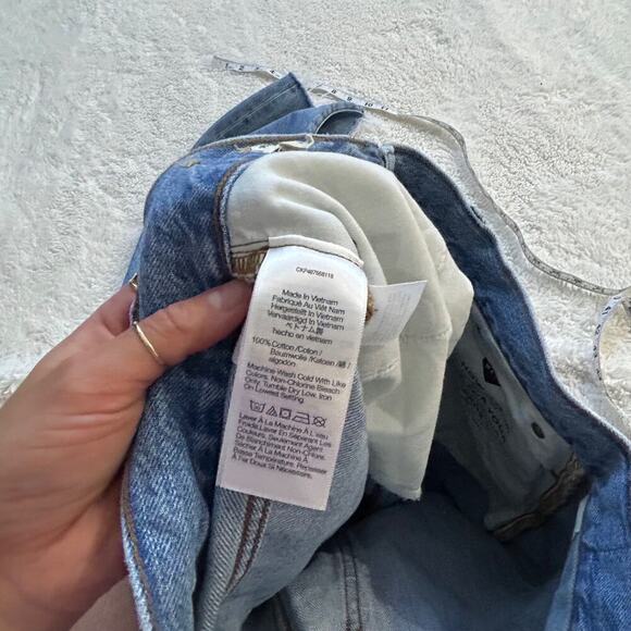 Madewell Womens Mid Rise The 90’s Straight Leg Jean Sz 28 Light Wash - Picture 8 of 9